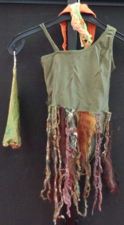 Balletpak groen/ friezels