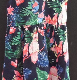 Kleedje met tropische print
